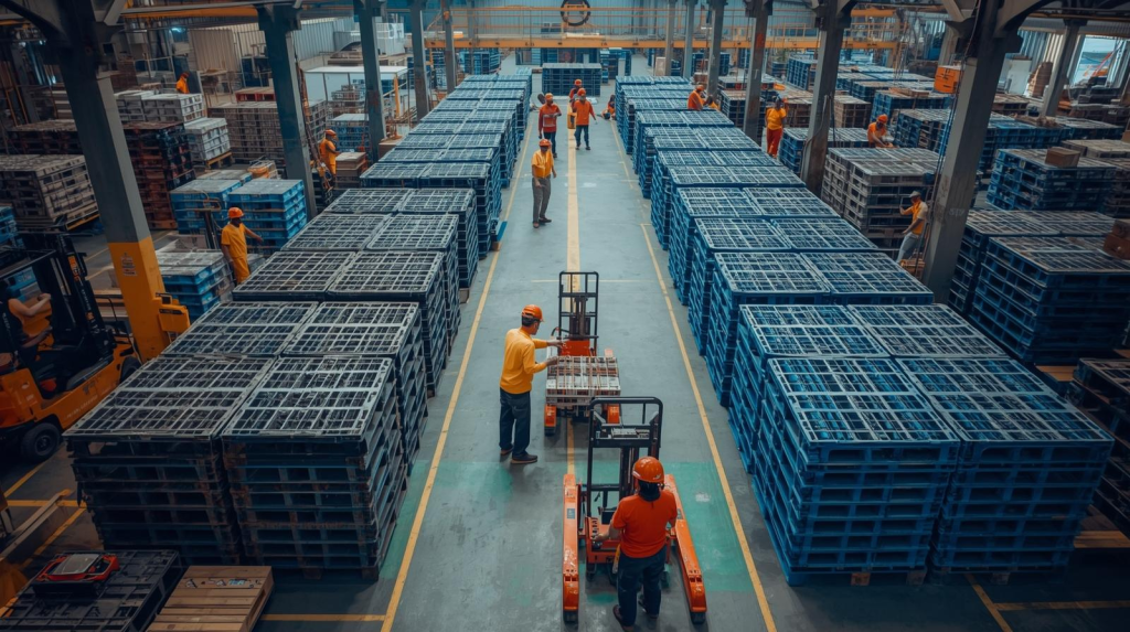 Solusi Beban Berat di Pabrik dengan Pallet Plastik Heavy Duty