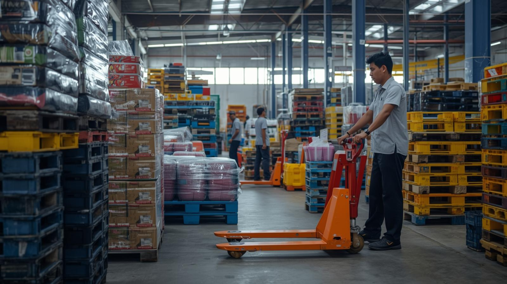 Aktivitas Gudang Lebih Praktis Menggunakan Pallet Plastik Hand Pallet